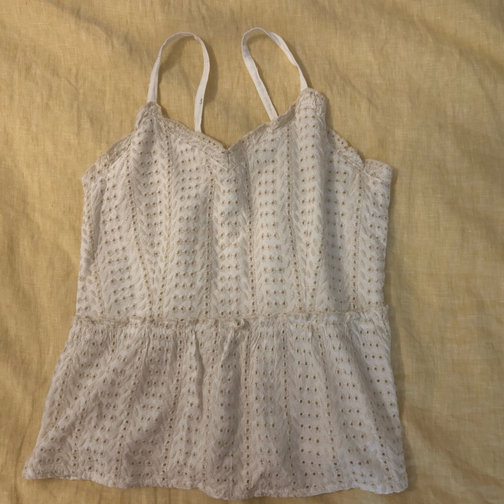 Textured Peplum Tank